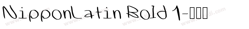 NipponLatin Bold 1字体转换
